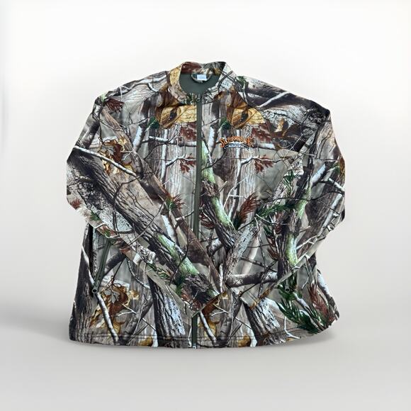 Scentlok Savanna Camo Hunting Full Zip Jacket Size Large Realtree 100 Polyester - Picture 1 of 5